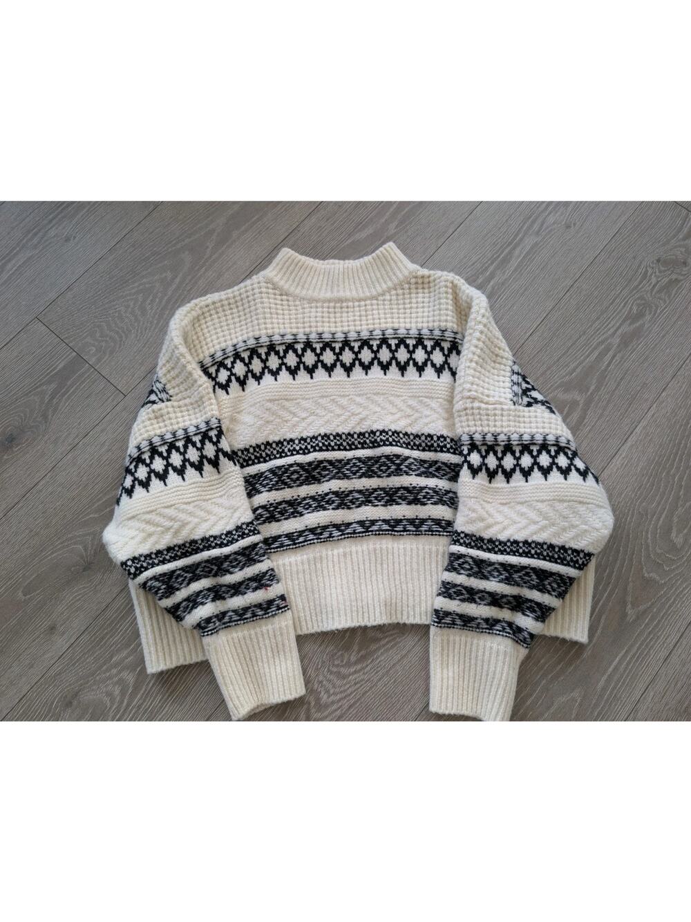 Vintage Arizona Jean Co Women's Sweater Nordic Turtleneck Short Waisted XL/XXL